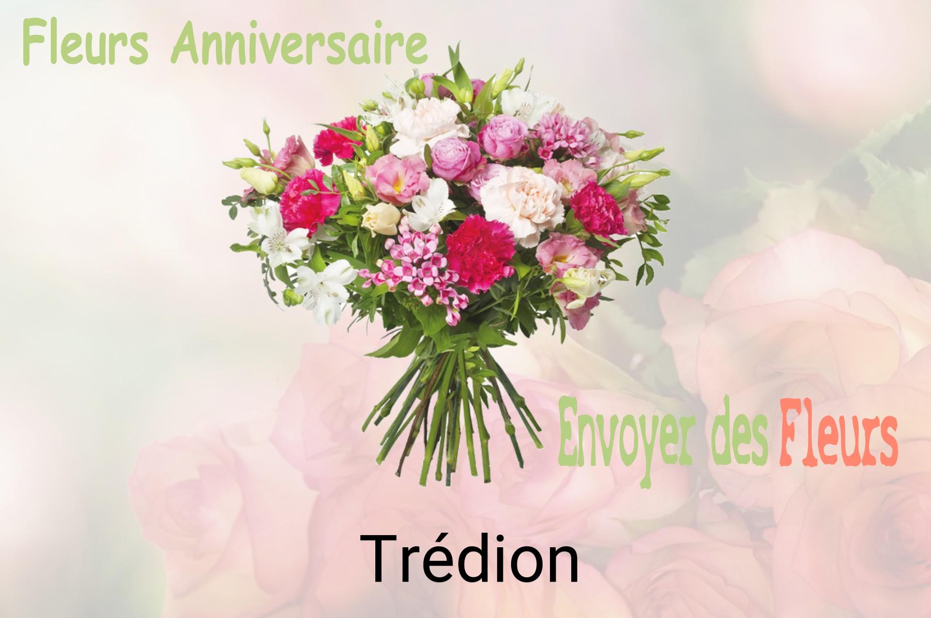 Bouquet de fleurs d’anniversaire livré à Trédion